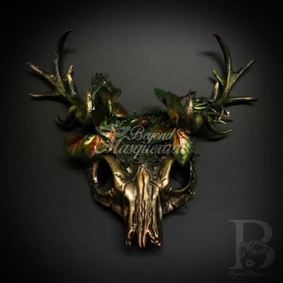 Halloween Mask Animal Ram Skull Whimsical Mask - Picture 1 of 1